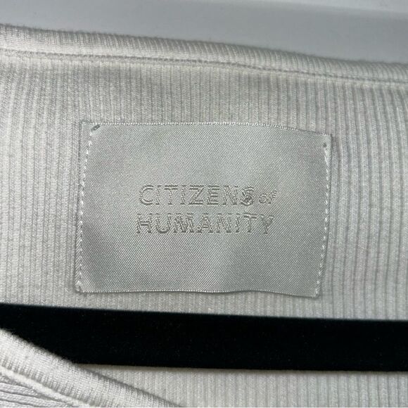 Citizens of Humanity Long Sleeve Ribbed Cut Out Knit Top - Picture 2 of 8